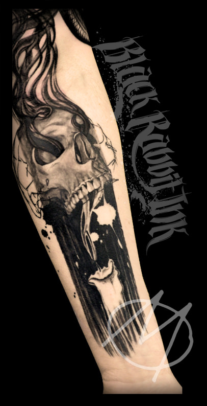 Skull Kopf Tattoo